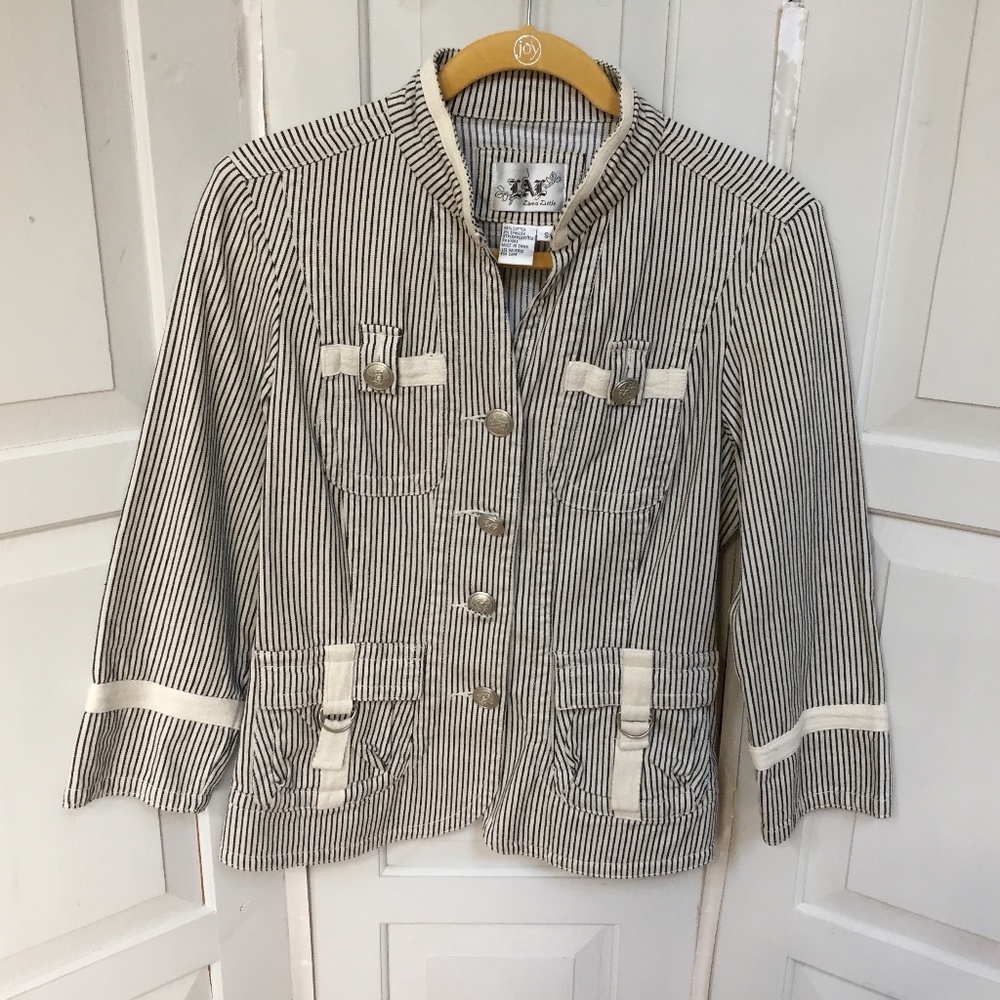 Live a Little Striped Blazer Jacket